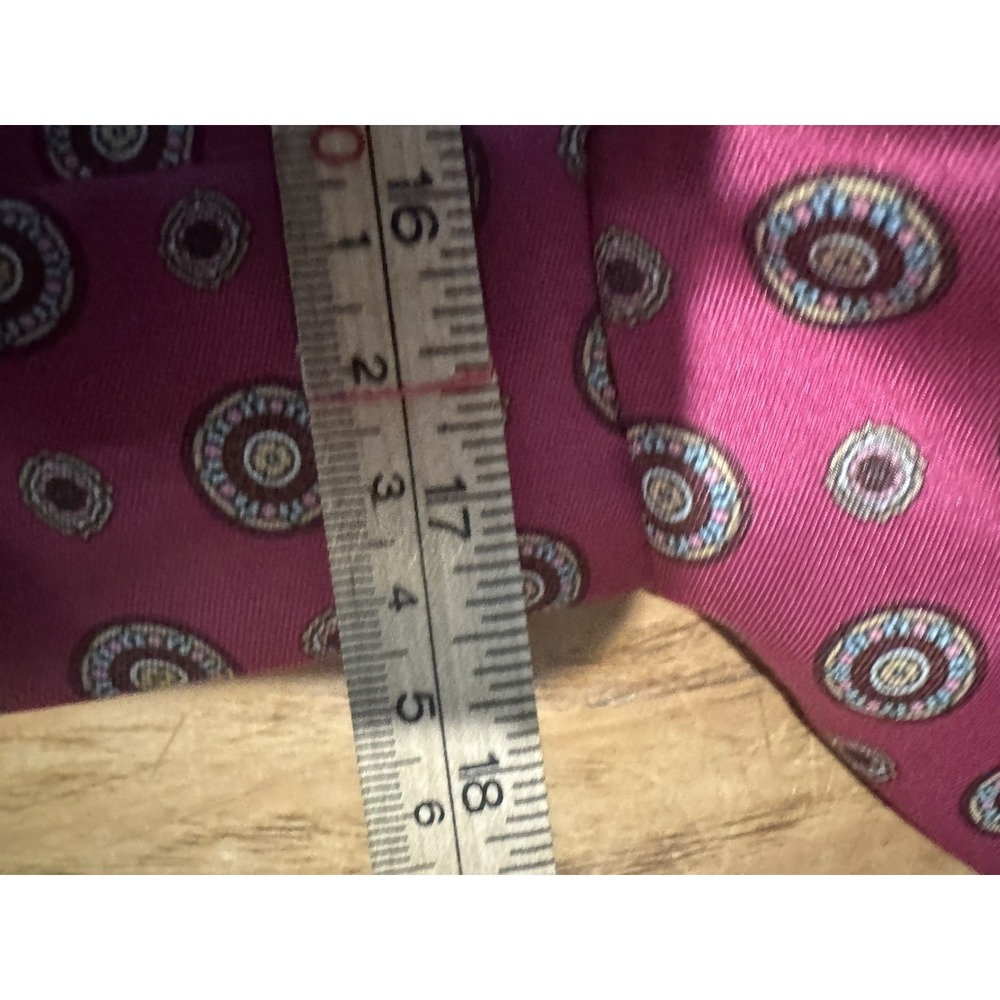 ZARA Printed Satin Blazer Women XS Pink Blue Geometric Longline Jacket 3215/208 - Picture 6 of 10
